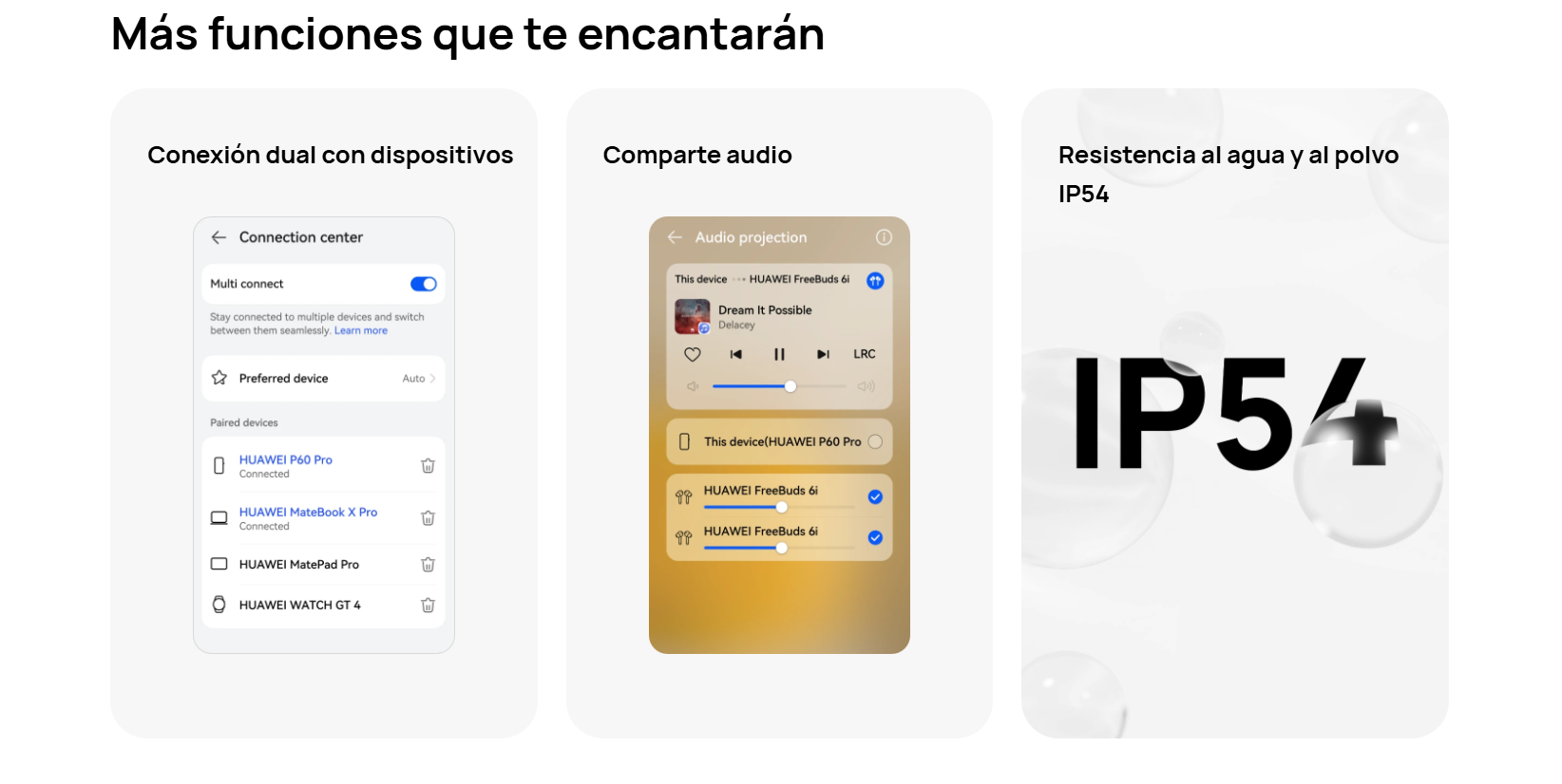 Huawei FreeBuds 6i Especificaciones
