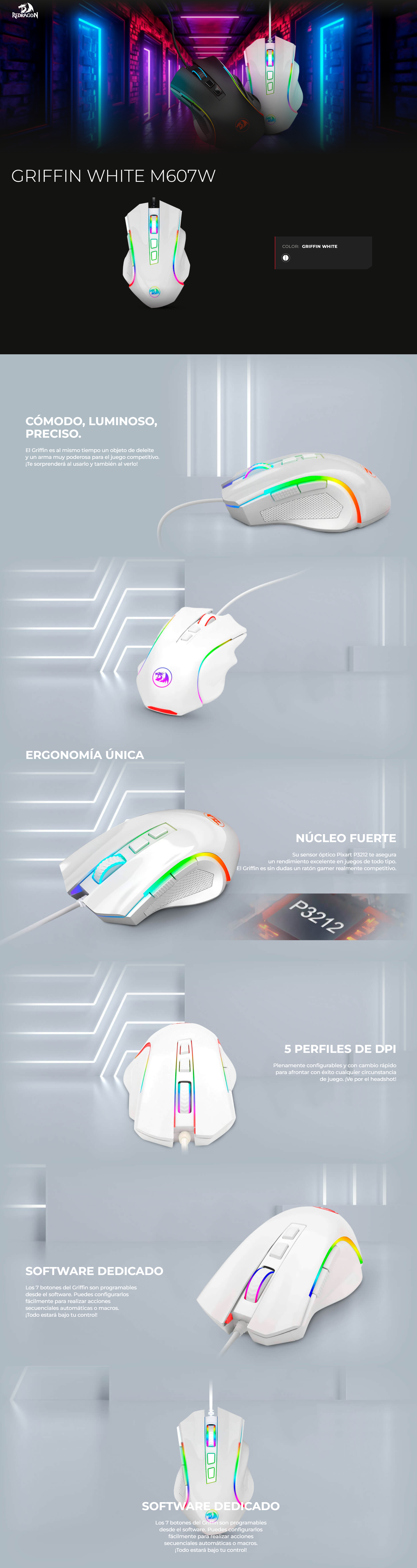 Redragon Griffin M607W