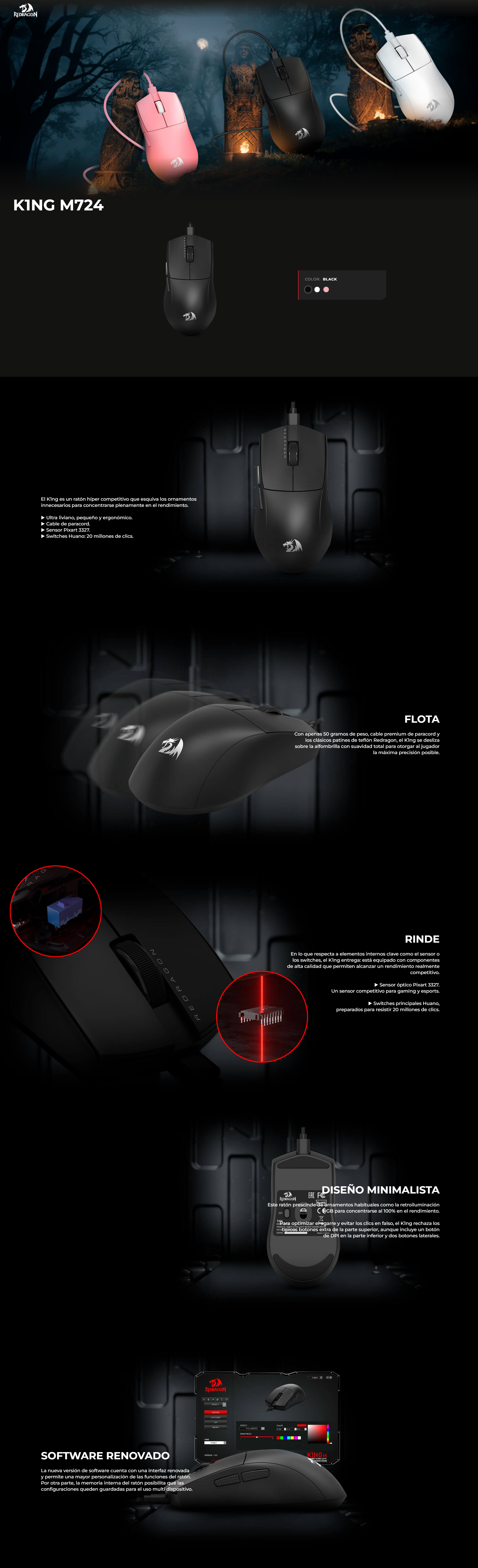 Redragon K1ng M724