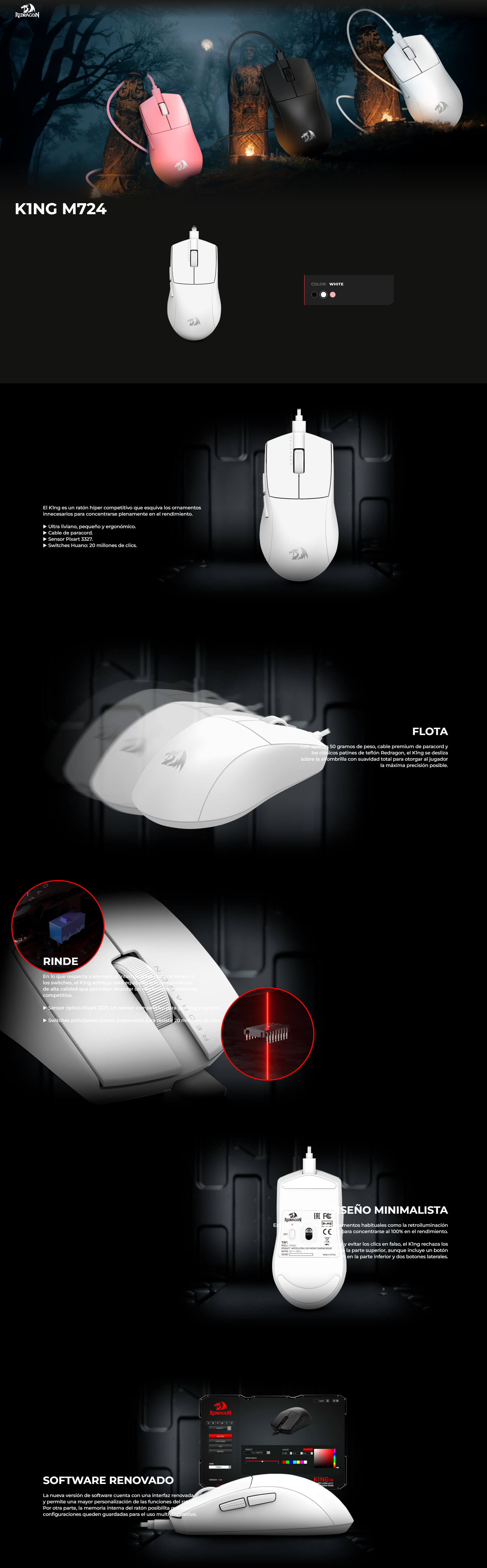 Redragon K1ng M724W