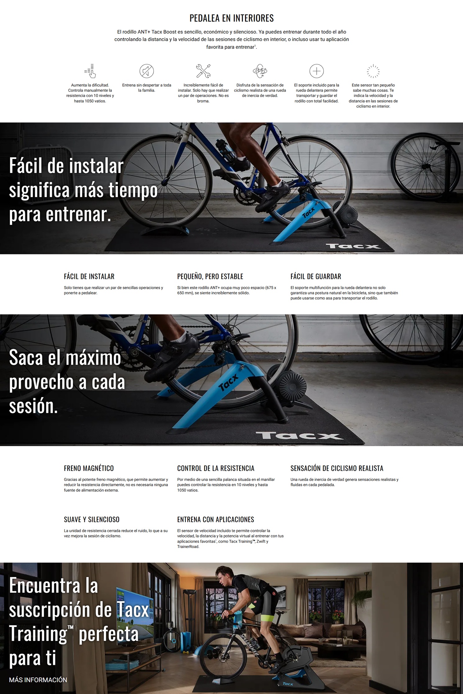 Rodillo Garmin Tacx Boost