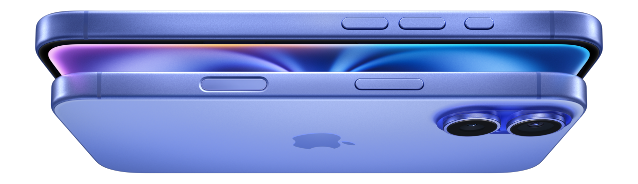 Dispositivos iPhone 16 apilados